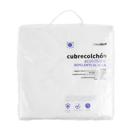 Cubrecolchón Antifluido Quilt Sencillo Blanco 0001