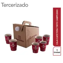 Juan Valdez Caja Cafetera Tinto Campesino (6 vasos)