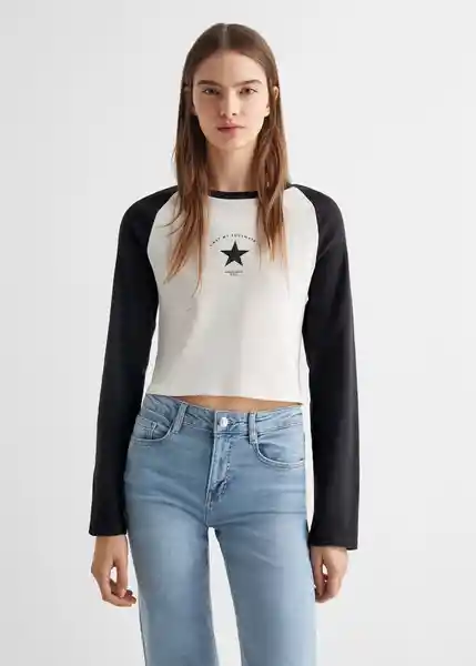 Camiseta Star Niñas Antracita Talla 18 Mango