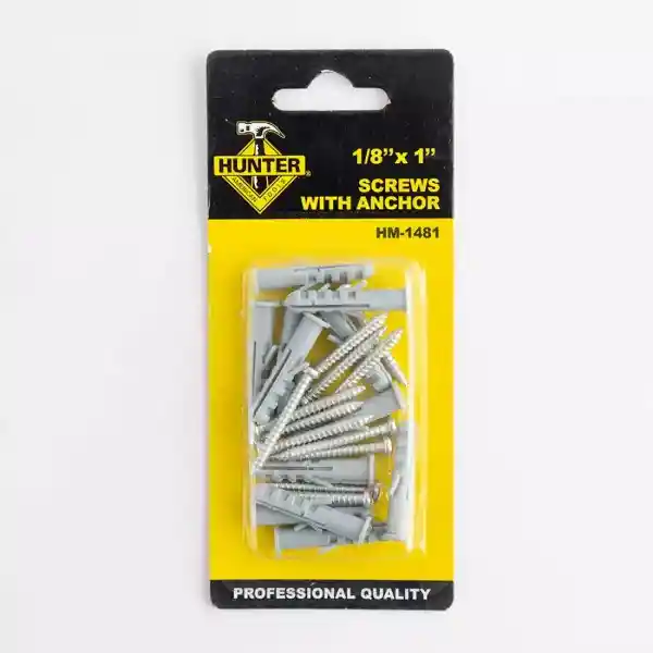 Hunter Tornillo 1 Pulgadas y Chazos Hm-1481 1/8 Pulgadas