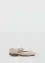 Zapatos Elastic Beige Talla 39 Mujer Mango