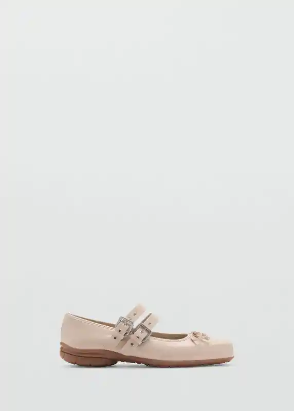 Zapatos Elastic Beige Talla 39 Mujer Mango