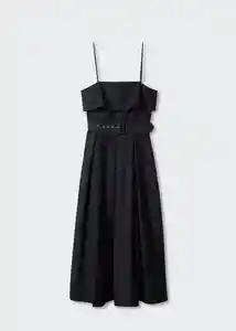 Vestido Nicola Negro Talla XL Mujer Mango