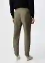 Pantalón Agave Khaki Talla 40 Hombre Mango