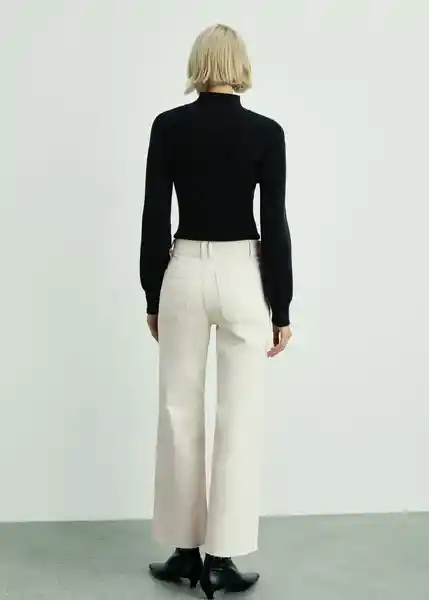 Jean Catherin Offwhite Talla 32 Mujer Mango