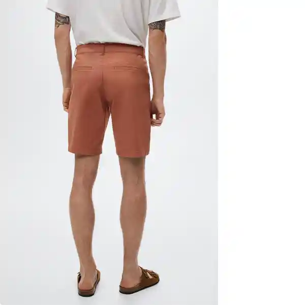 Bermudas Gracia Rojo Talla 40 Hombre Mango