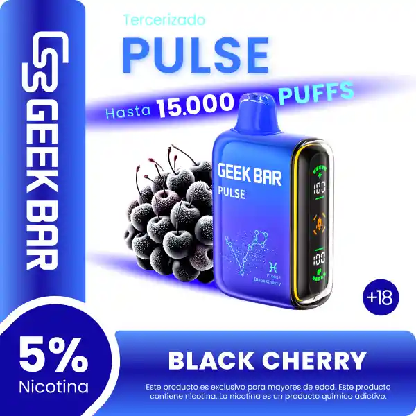 Geek Bar Vape Pulse Black Cherry - 15000 puffs - 5% Nicotina