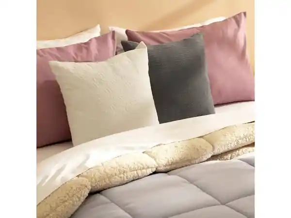 Funda de Cojín Cotton Textil Gris Casaideas