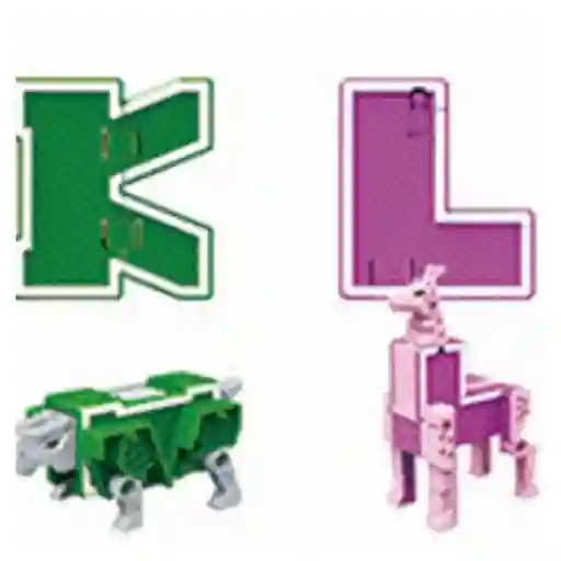 Juguete Robot Transformable de 26 Letras Modelos K & L Miniso