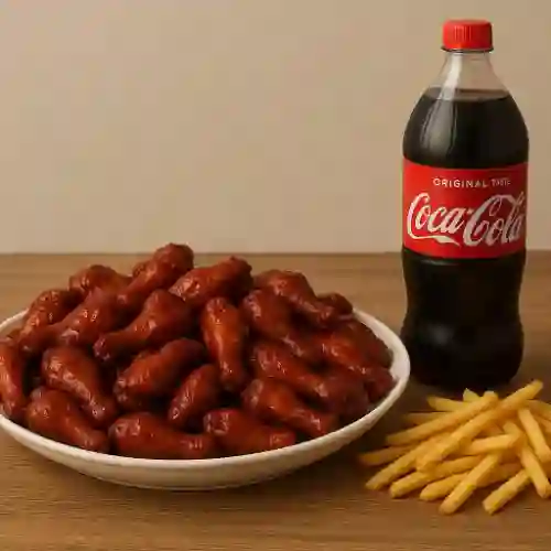 Combo Legendario (26 Alitas + Papas + Ga