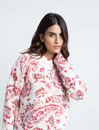 Blusa Tejido Mujer Crudo Puro Claro Talla L 489E066 Naf Naf