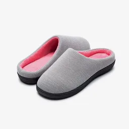 Inkanta Pantuflas Birdseye Mujer Gris Rosa S