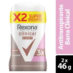 Rexona Desodorante Clinical Expert Classic en Barra