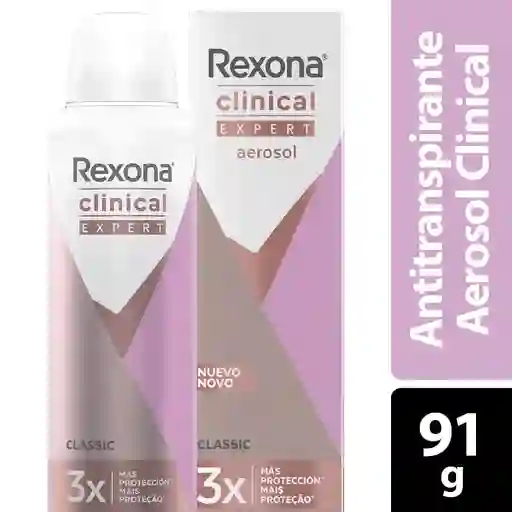 Rexona Desodorante Mujer en Aerosol Clinical Expert Classic
