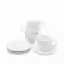 Set Pocillo y Plato Agnes 200 mL Ambiente Gourmet