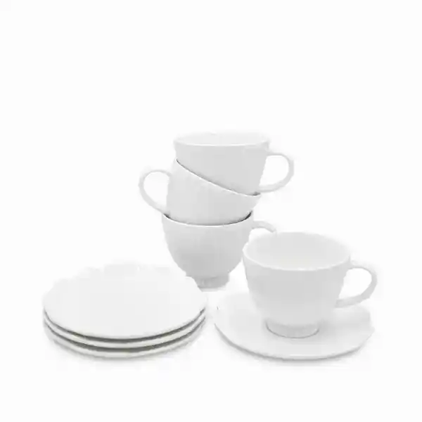 Set Pocillo y Plato Agnes 200 mL Ambiente Gourmet