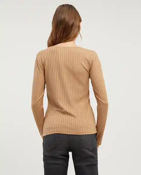 Camiseta Caqui Fango Medio Talla XS 901E024 Esprit