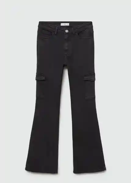 Jean Flarecar Tejano Negro Talla 19 Niñas Mango