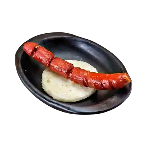 Chorizo con Arepa