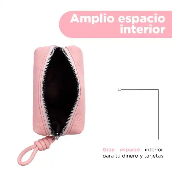 Monedero Con Nudo Rosa Serie Miniso
