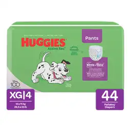 Huggies Pañal Active Sec Pants 4/XG 44 Und Edición Disney