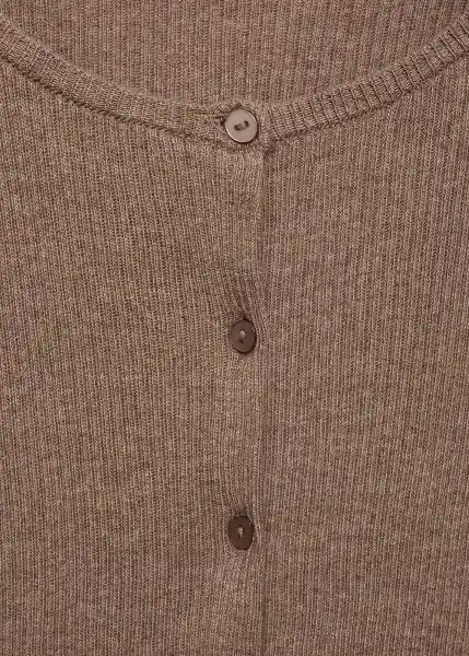 Cardigan Lyra Marron Talla 06 Niñas Mango