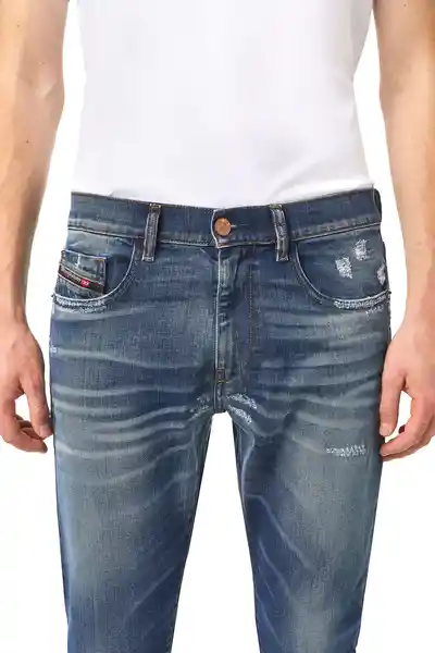 Diesel Jean D-Strukt Para Hombre Azul Medio Talla 30