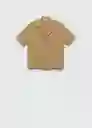 Camisa Bosco-H Camel Talla XS Mujer Mango