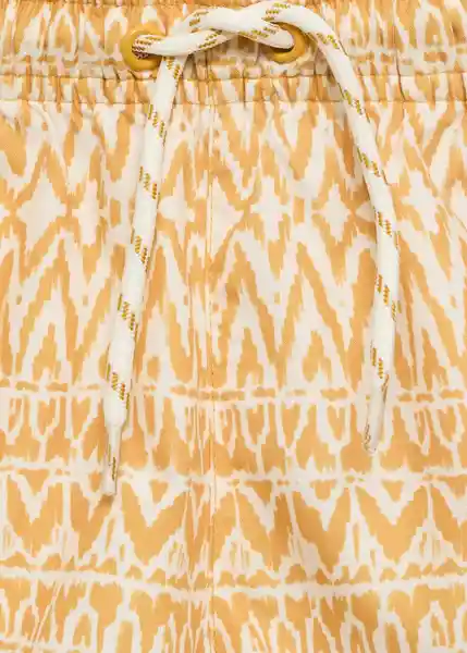 Short Bañador Genobb Mostaza Talla 69 Niños Mango