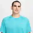 Nike Camiseta M Dfadv Stride Top Manga Corta Hombre Verde T. L