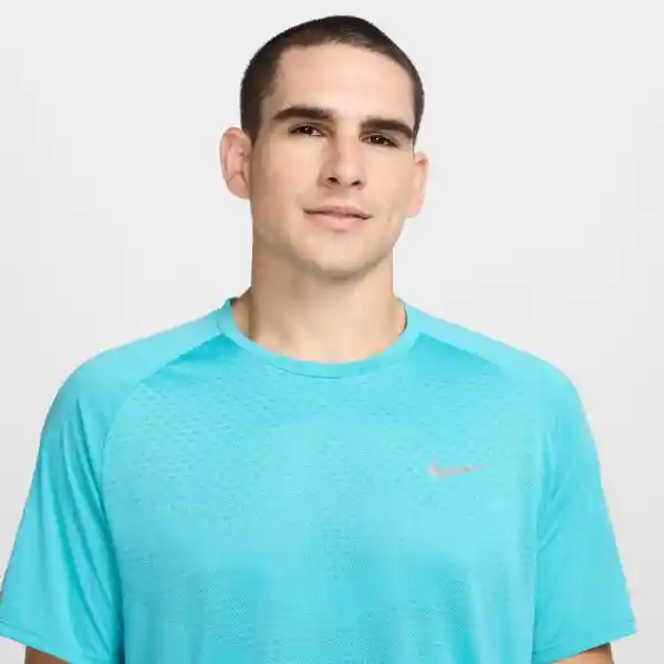 Nike Camiseta M Dfadv Stride Top Manga Corta Hombre Verde T. L