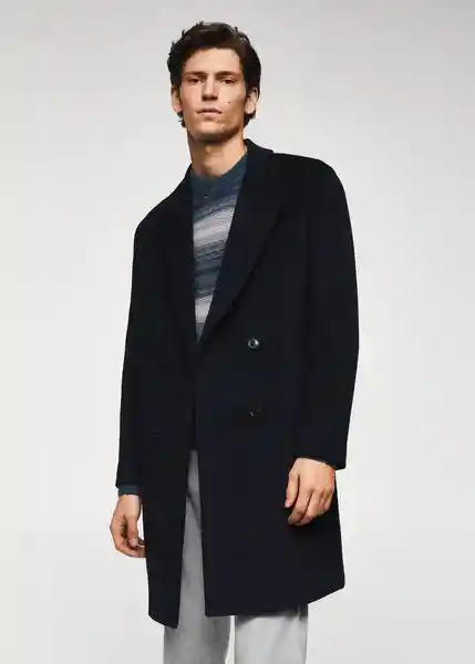 Abrigo Victor Navy Talla M Hombre Mango