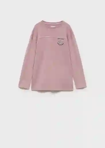 Camiseta Unity Malva Talla 10 Niños Mango
