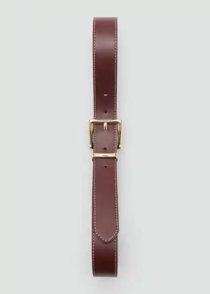Cinturón Valeta Marrón Talla L Mujer Mango