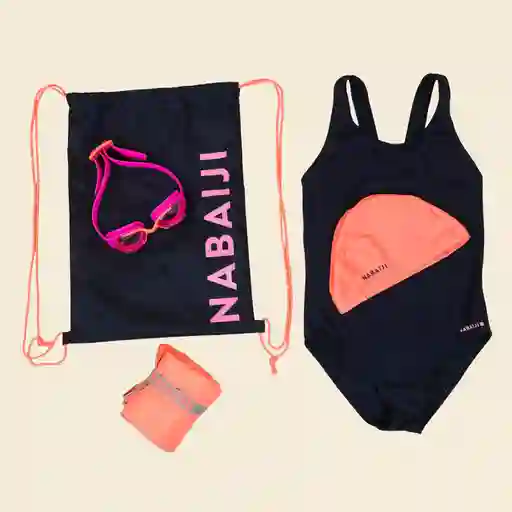 Nabaiji Kit Natación Iniciación 100 Niña Talla 7-8Y / 4'-4'2"