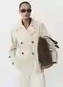 Abrigo Parka Malibu Piedra Talla 24 Mujer Mango