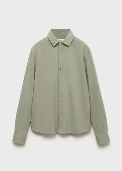 Camisa Fran Verde Talla 07 Niño Mango