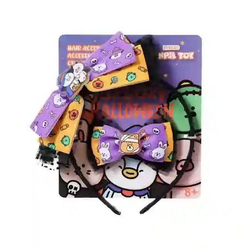 Set de Accesorios Para Cabello Mini Family Halloween Miniso