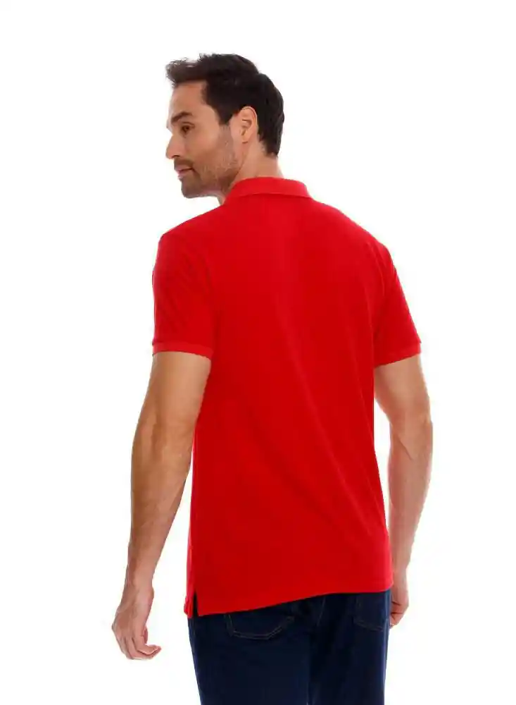 Camiseta Polo Para Hombre S - Rojo