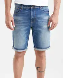 Bermuda Straight Fit Azul Francés Medio Talla 30 Chevignon