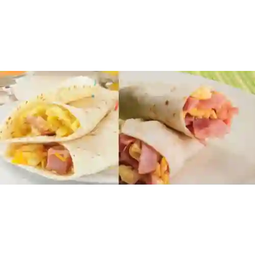 Burrito con Huevos con Jamón