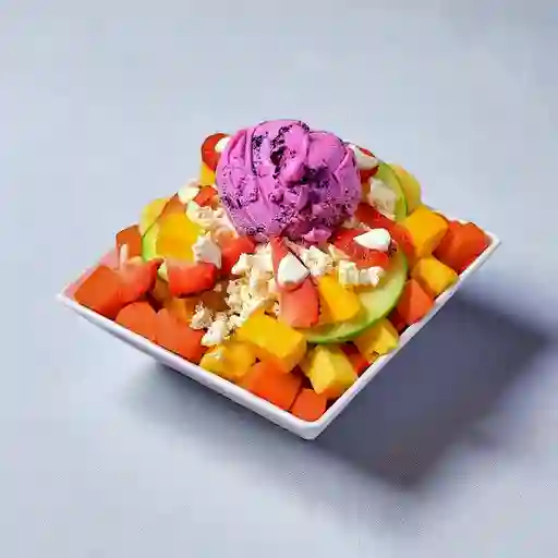 Ensalada de Frutas con Helado