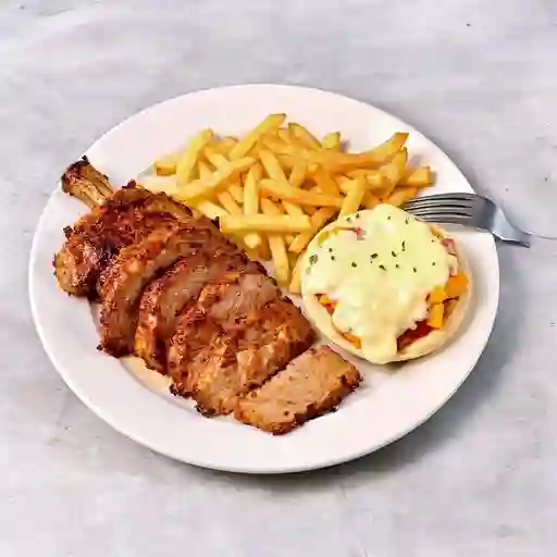 Carne de cerdo asado