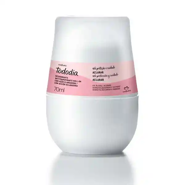 Desodorante Antitranspirante Roll-On Aclarador Tododia