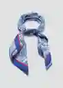 Pañuelo Azulito Azul Talla 99 Mujer Mango
