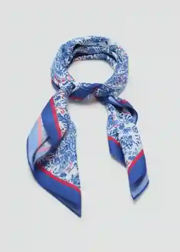Pañuelo Azulito Azul Talla 99 Mujer Mango