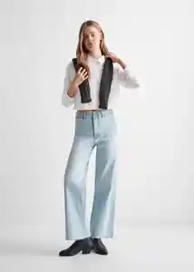 Camisa Pope Crop Off White Talla 19 Teen Niñas Mango