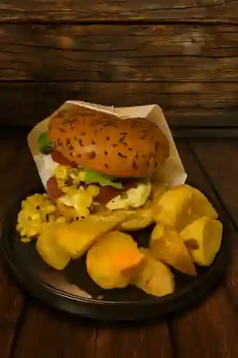 Hamburguesa Colonial Papas