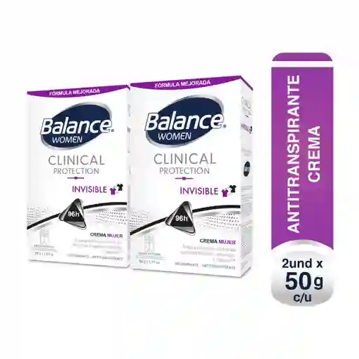 Balance Set Desodorante Clinical Invisible Para Mujer