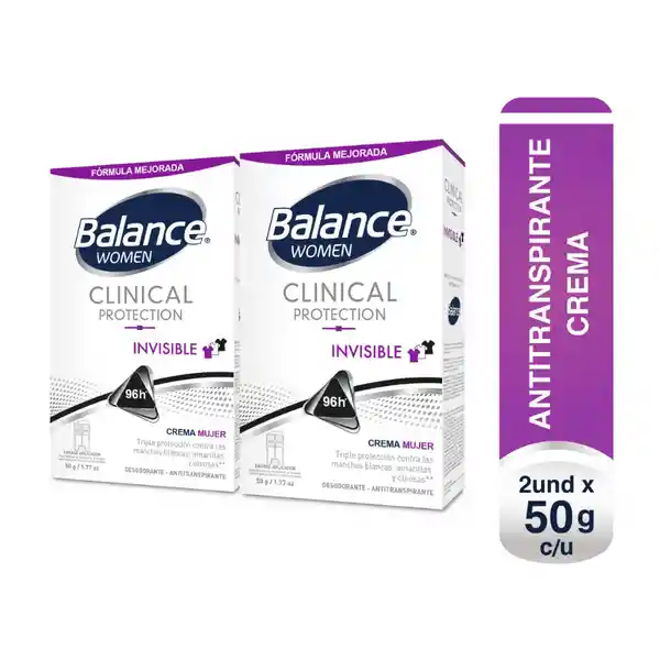 Balance Set Desodorante Clinical Invisible Para Mujer